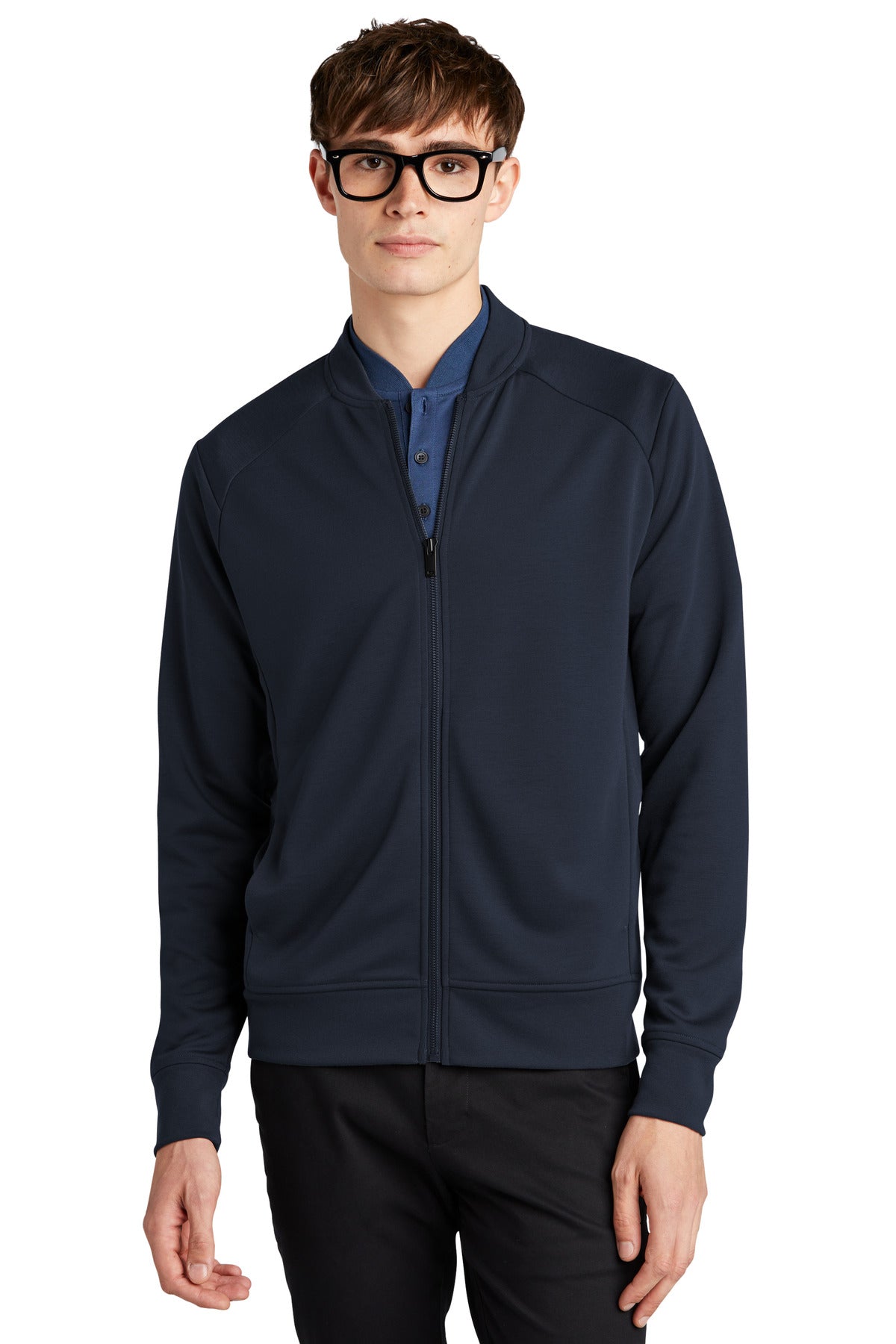 Mercer+Mettle Double-Knit Bomber MM3000 Night Navy