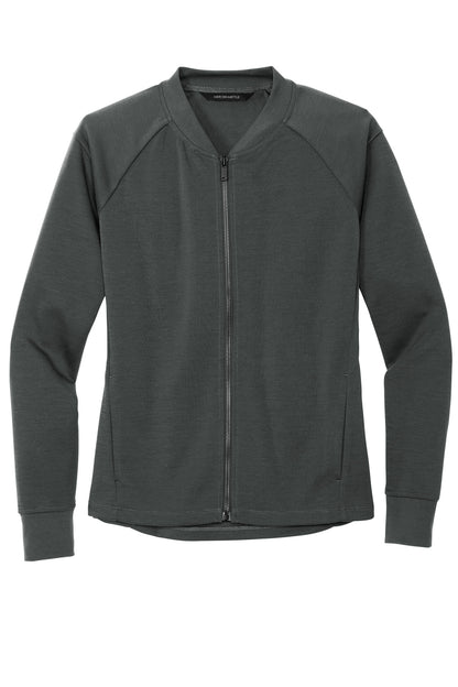 Mercer+Mettle Women's Double-Knit Bomber MM3001 Anchor Grey