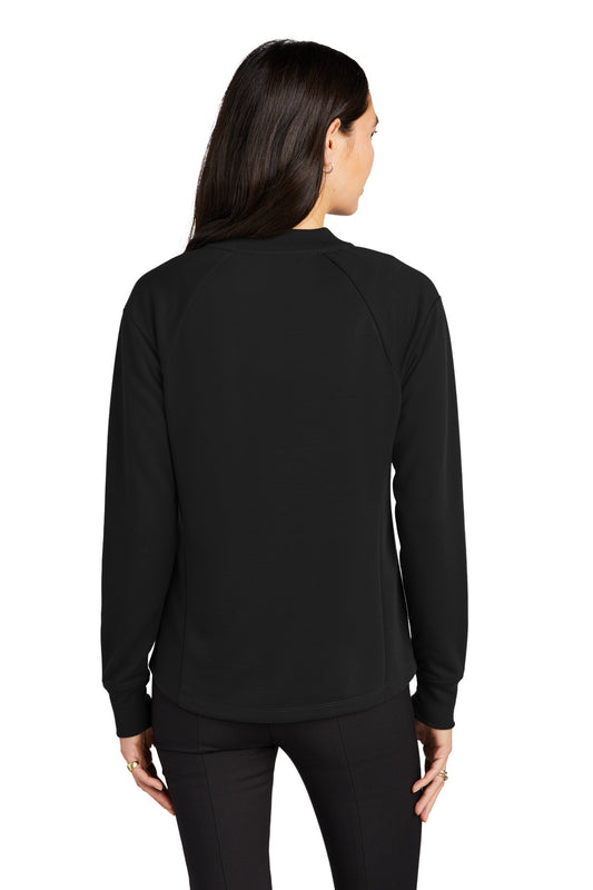 Mercer+Mettle Women's Double-Knit Bomber MM3001 Deep Black