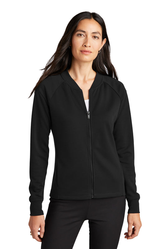 Mercer+Mettle Women's Double-Knit Bomber MM3001 Deep Black