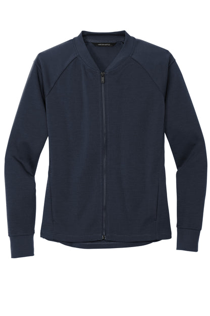 Mercer+Mettle Women's Double-Knit Bomber MM3001 Night Navy
