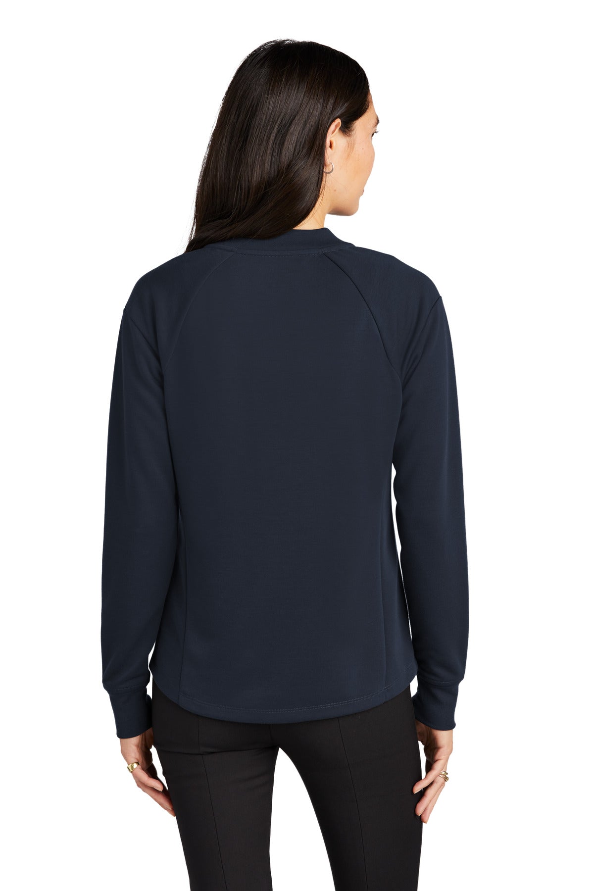 Mercer+Mettle Women's Double-Knit Bomber MM3001 Night Navy