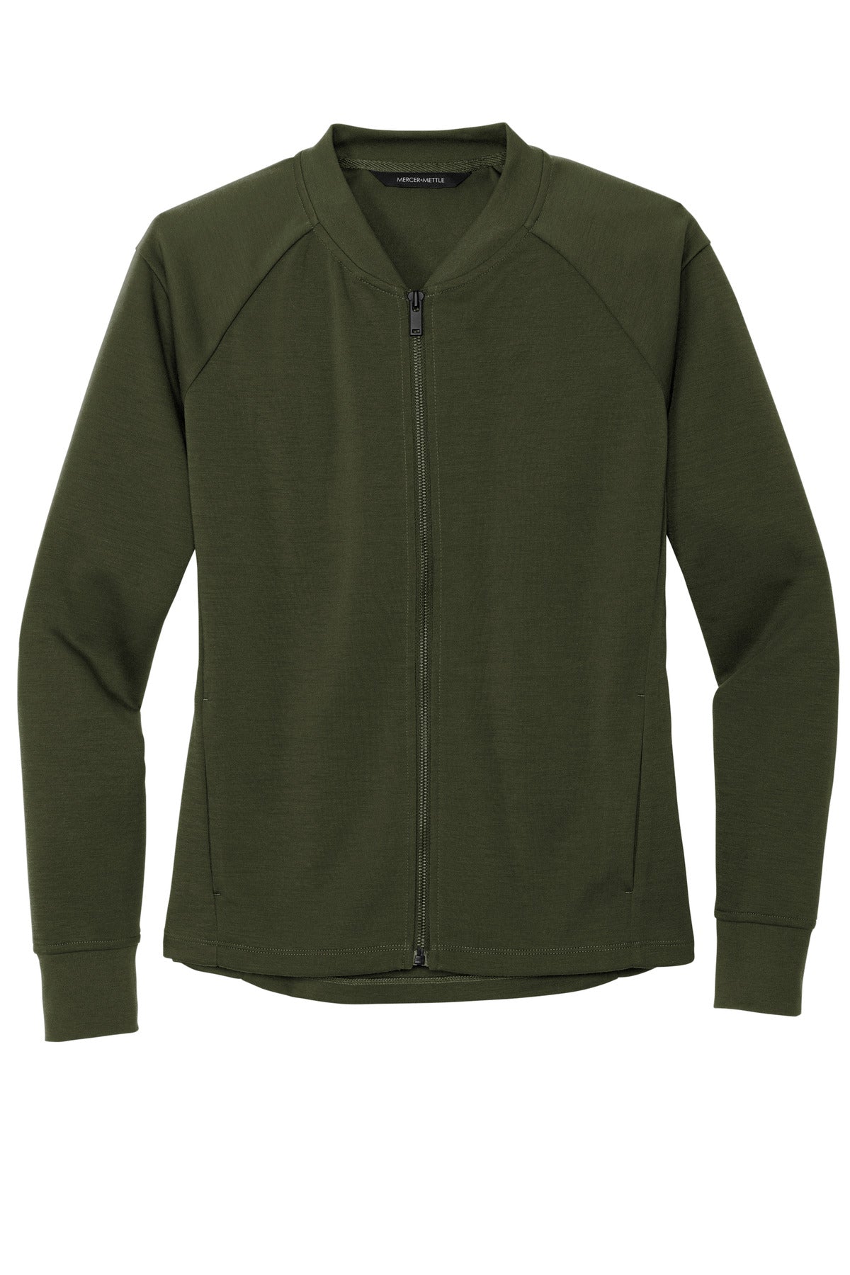 Mercer+Mettle Women's Double-Knit Bomber MM3001 Townsend Green