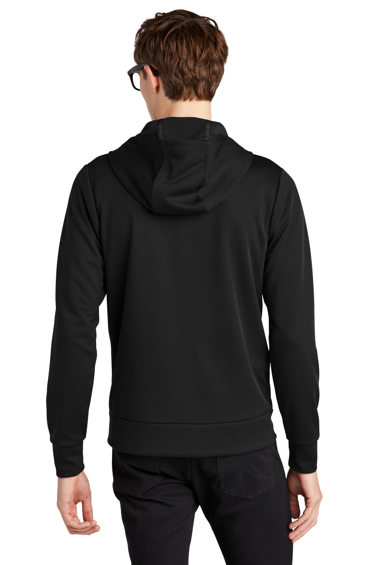 Mercer+Mettle Double-Knit Full-Zip Hoodie MM3002 Deep Black