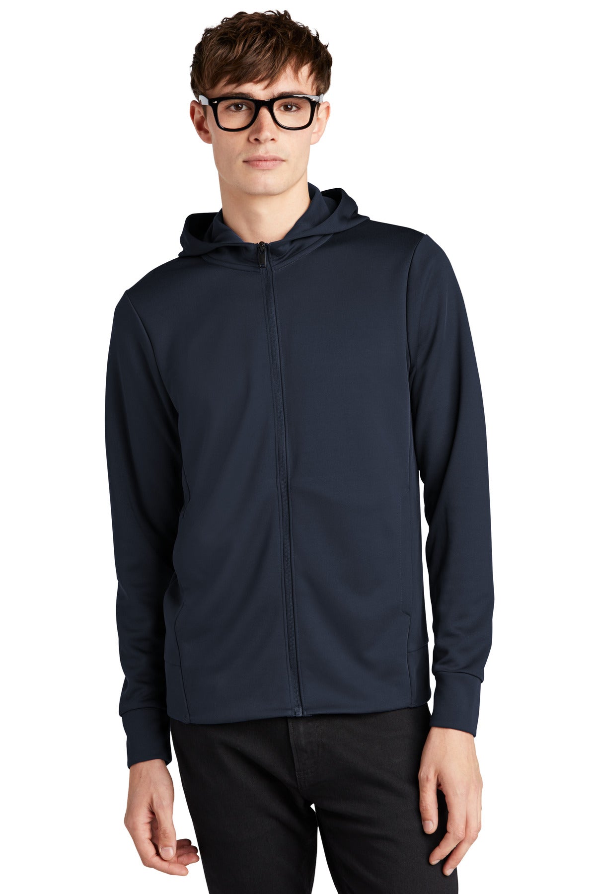 Mercer+Mettle Double-Knit Full-Zip Hoodie MM3002 Night Navy