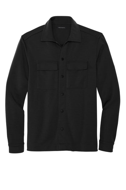Mercer+Mettle Double-Knit Snap Front Jacket MM3004 Deep Black