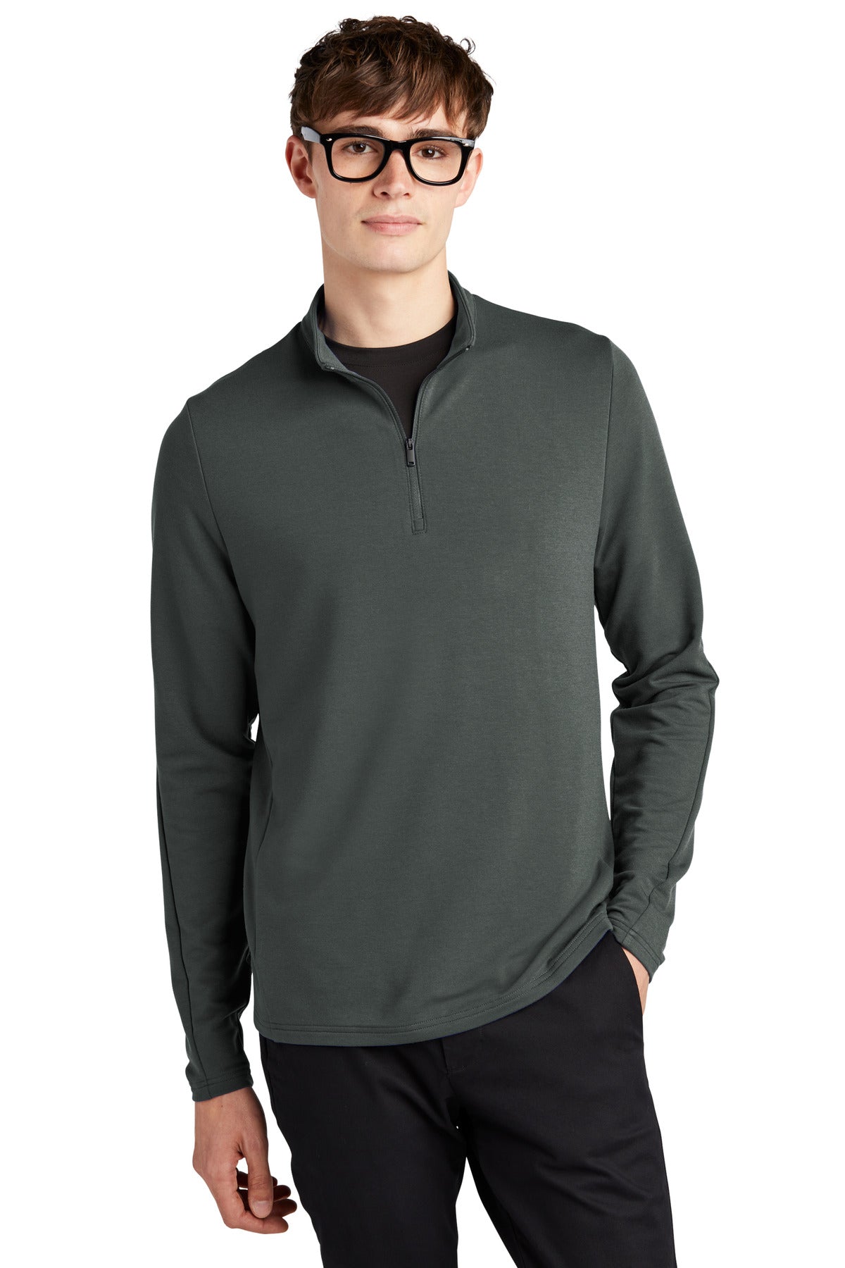 Mercer+Mettle Stretch 1/4-Zip Pullover MM3010 Anchor Grey