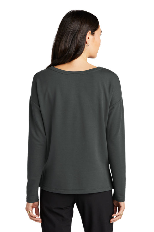 Mercer+Mettle Women's Stretch Drop Shoulder Pullover MM3013 Anchor Grey