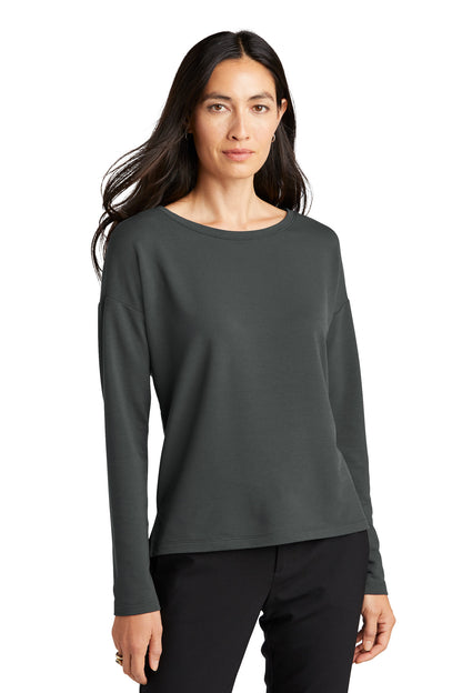 Mercer+Mettle Women's Stretch Drop Shoulder Pullover MM3013 Anchor Grey