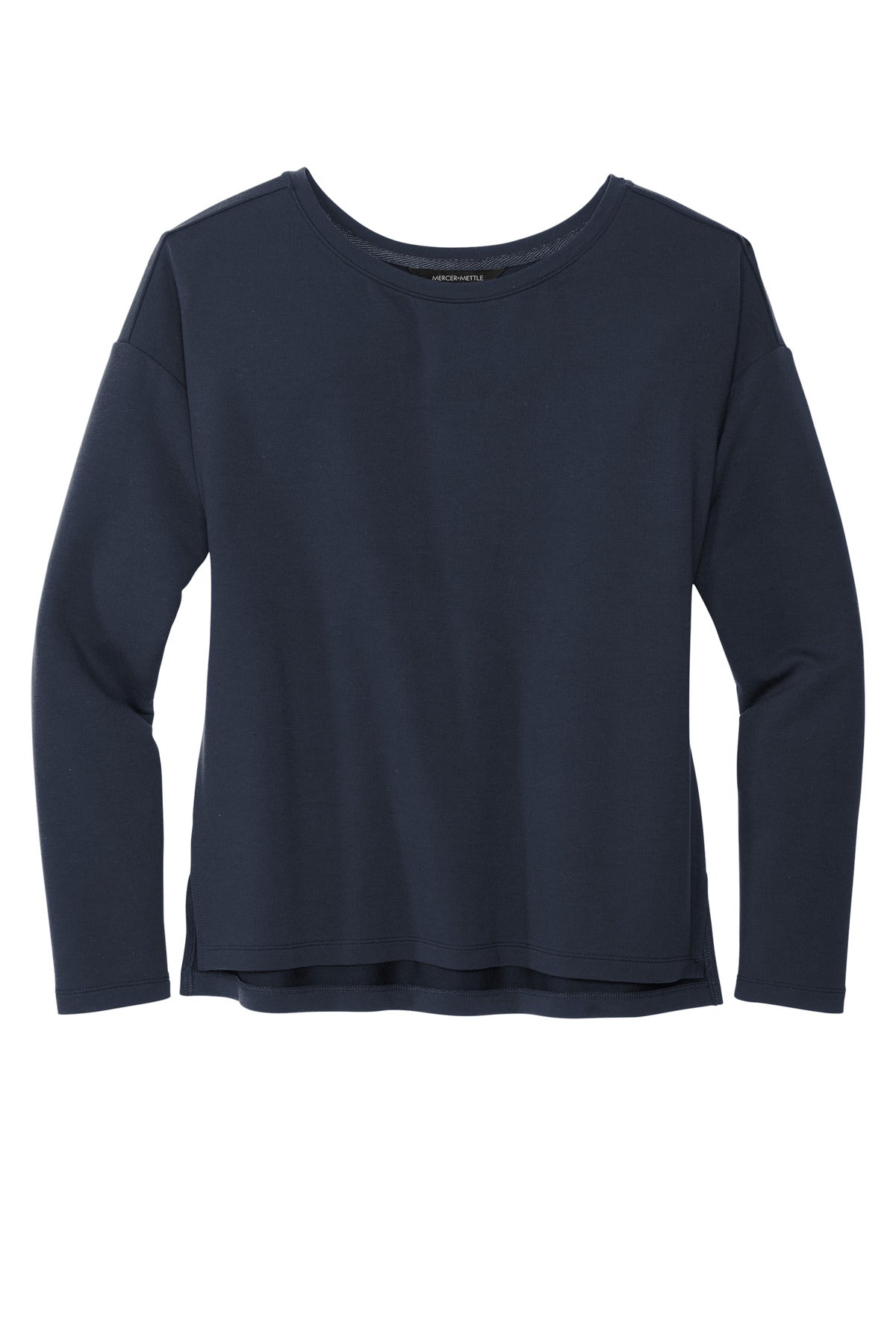 Mercer+Mettle Women's Stretch Drop Shoulder Pullover MM3013 Night Navy
