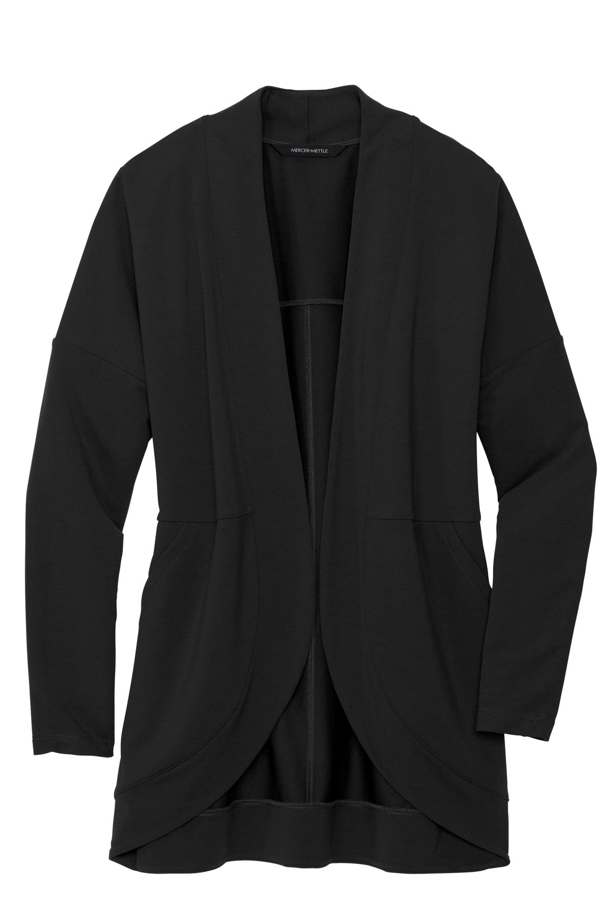 Mercer+Mettle Women's Stretch Open-Front Cardigan MM3015 Deep Black