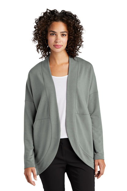 Mercer+Mettle Women's Stretch Open-Front Cardigan MM3015 Gusty Grey