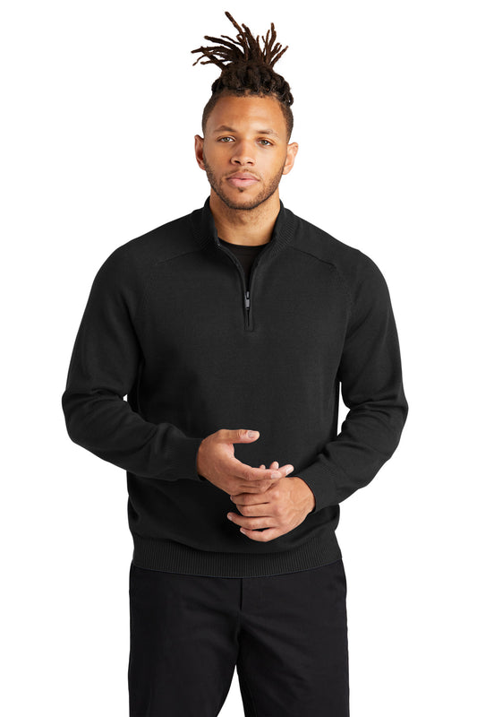 Mercer+Mettle 1/4-Zip Sweater MM3020 Deep Black