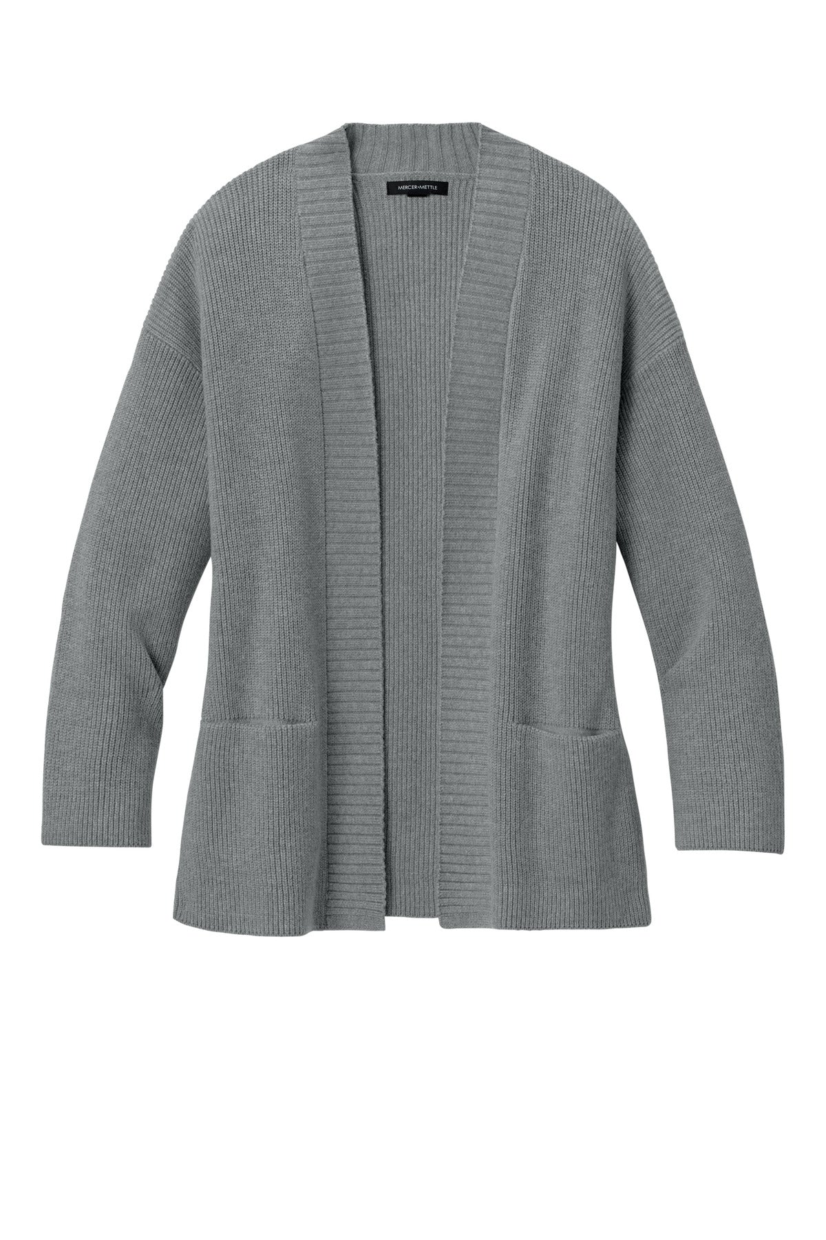 Mercer+Mettle Women's Open Cardi MM3021 Gusty Grey Heather