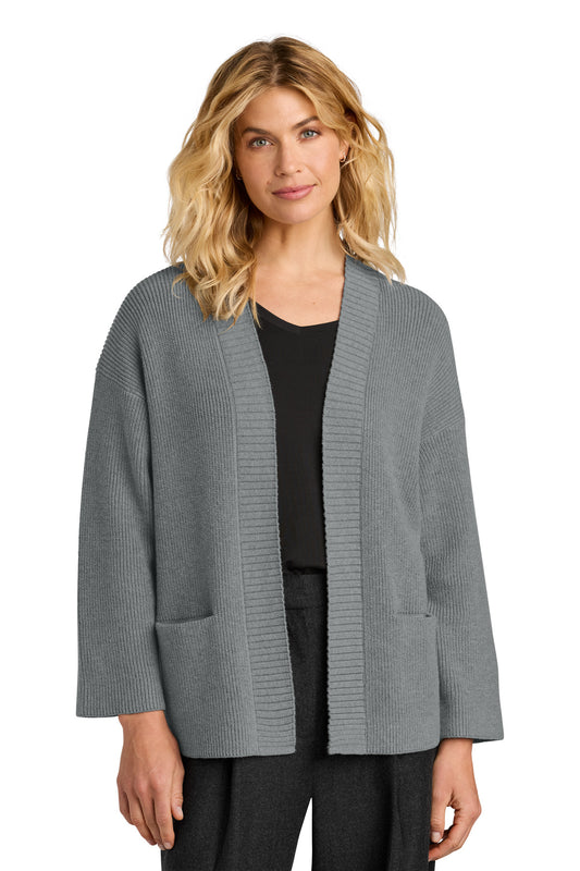 Mercer+Mettle Women's Open Cardi MM3021 Gusty Grey Heather