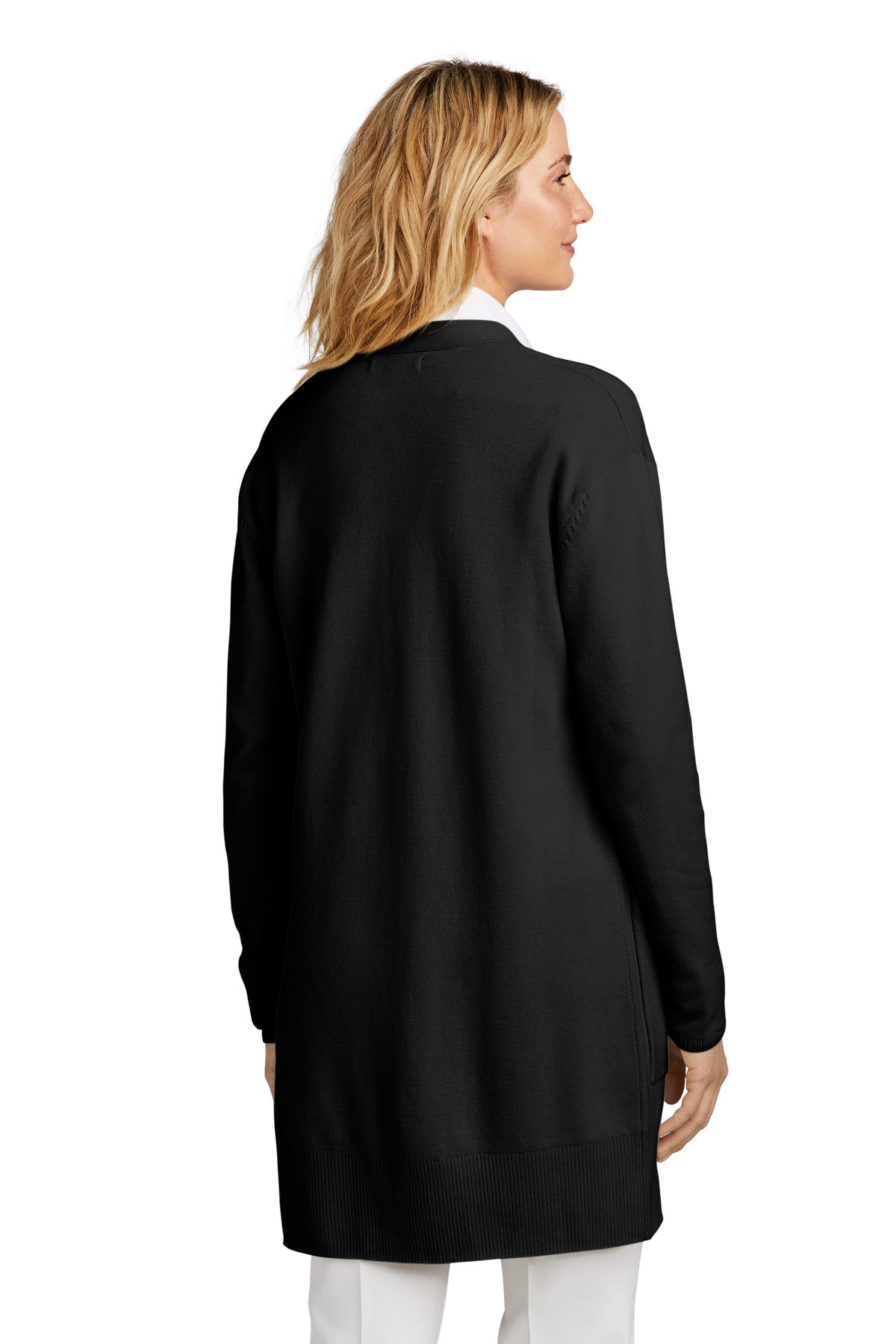 Mercer+Mettle Women's Open-Front Cardigan Sweater MM3023 Deep Black