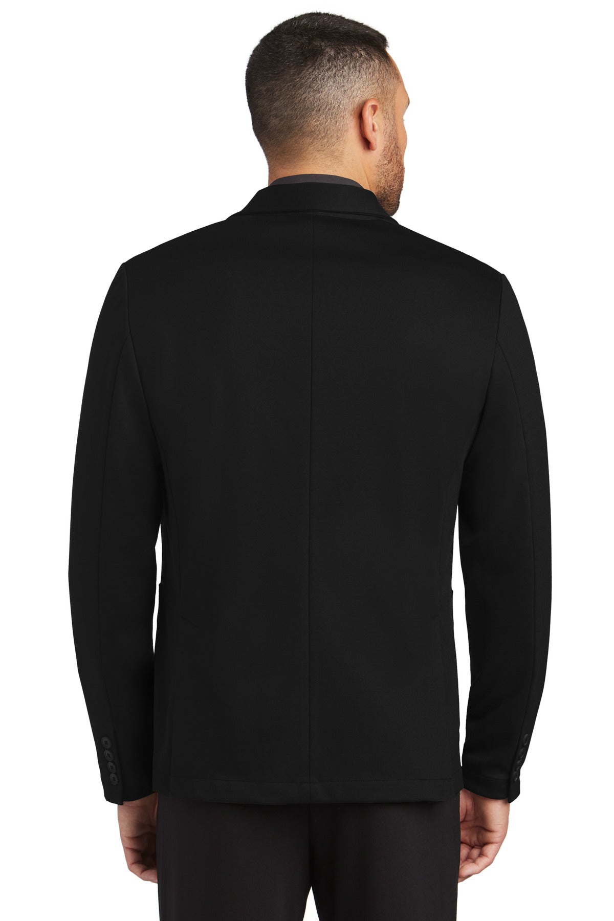 Mercer+Mettle Relaxed Knit Blazer MM3030 Deep Black