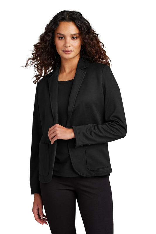 Mercer+Mettle Women's Relaxed Knit Blazer MM3031 Deep Black