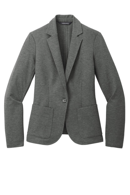 Mercer+Mettle Women's Relaxed Knit Blazer MM3031 Storm Grey Heather