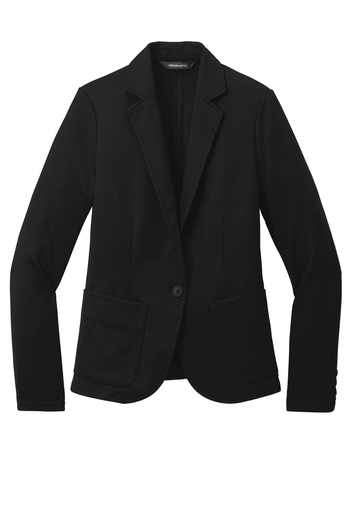 Mercer+Mettle Women's Relaxed Knit Blazer MM3031 Deep Black