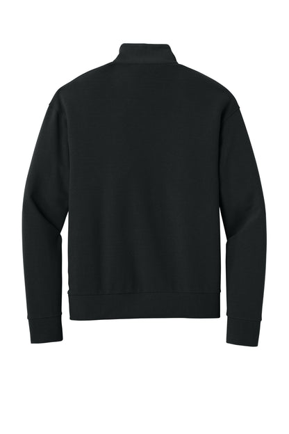 Mercer+Mettle Linear Texture 1/4-Zip MM3040 Deep Black