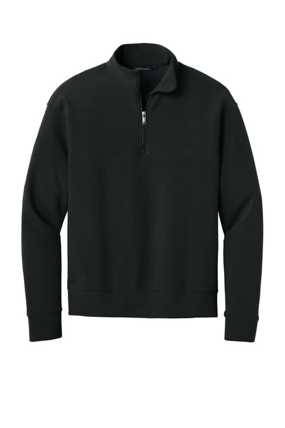 Mercer+Mettle Linear Texture 1/4-Zip MM3040 Deep Black