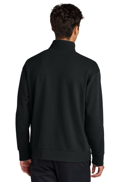 Mercer+Mettle Linear Texture 1/4-Zip MM3040 Deep Black