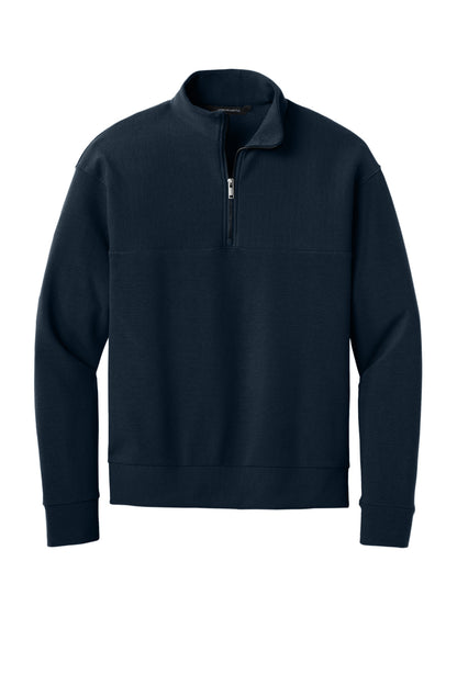 Mercer+Mettle Linear Texture 1/4-Zip MM3040 Night Navy