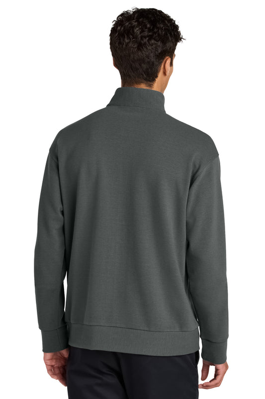 Mercer+Mettle Linear Texture 1/4-Zip MM3040 Storm Grey