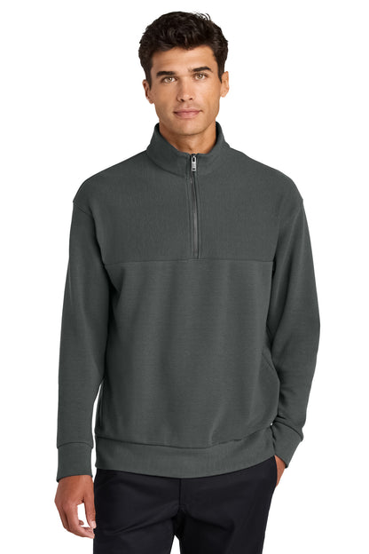 Mercer+Mettle Linear Texture 1/4-Zip MM3040 Storm Grey