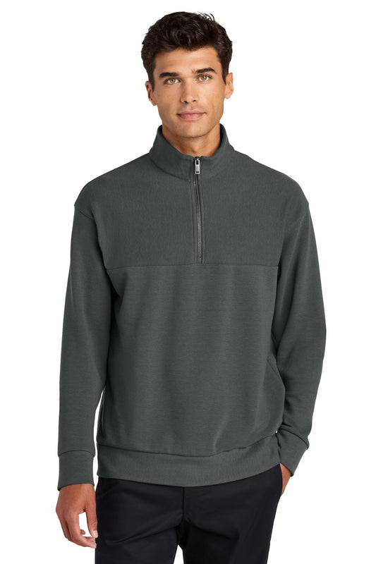 Mercer+Mettle Linear Texture 1/4-Zip MM3040 Storm Grey
