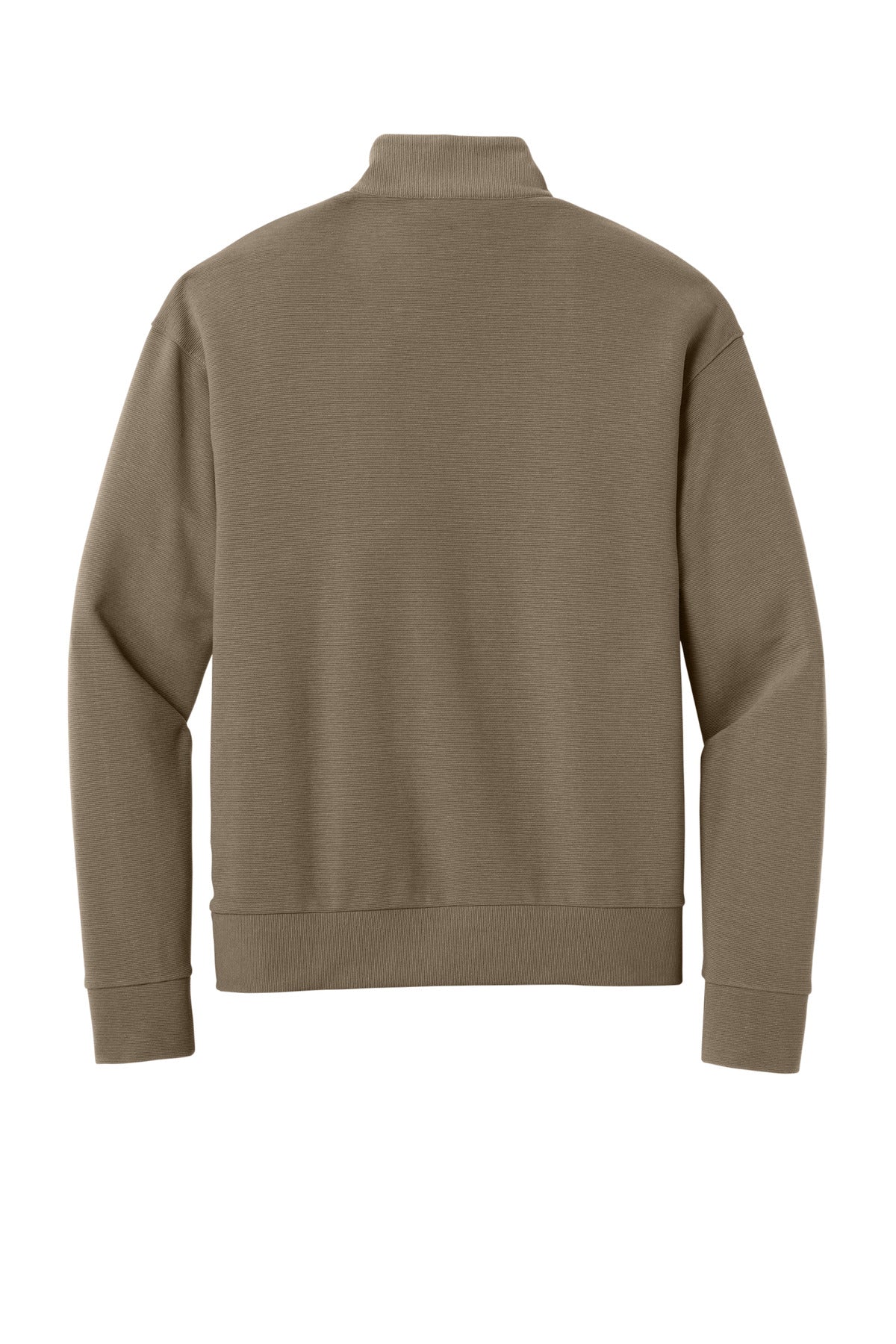 Mercer+Mettle Linear Texture 1/4-Zip MM3040 Warm Taupe