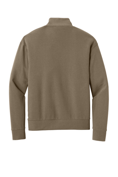 Mercer+Mettle Linear Texture 1/4-Zip MM3040 Warm Taupe