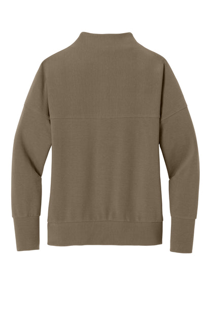 Mercer+Mettle Women's Linear Texture 1/4-Zip MM3041 Warm Taupe