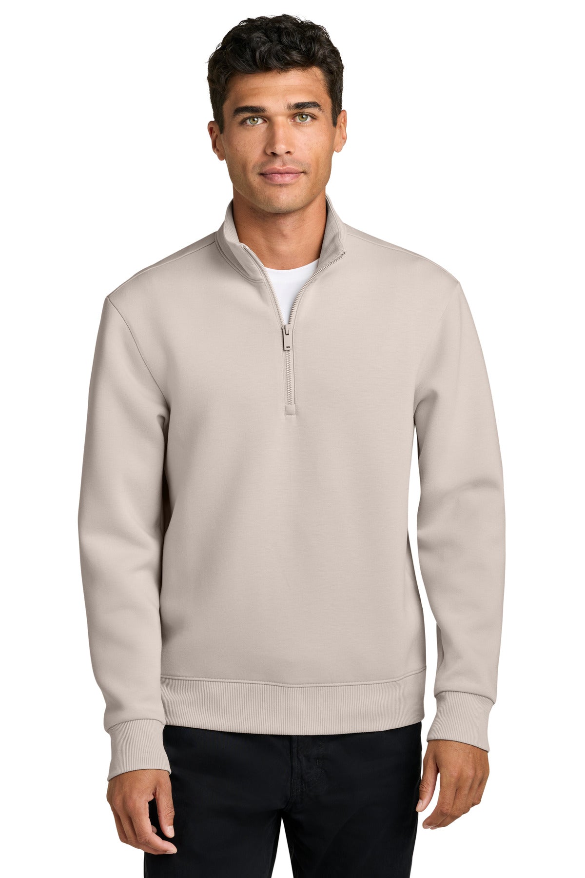 Mercer+Mettle Soft Spacer 1/4-Zip MM3100 Warm Quartz