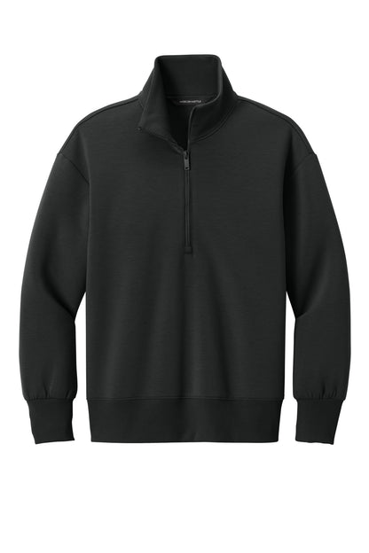 Mercer+Mettle Women's Soft Spacer 1/4-Zip MM3101 Deep Black