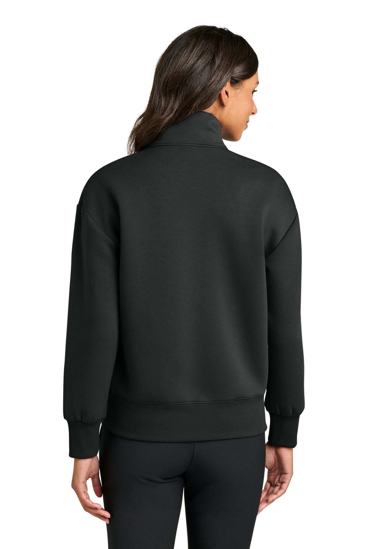 Mercer+Mettle Women's Soft Spacer 1/4-Zip MM3101 Deep Black