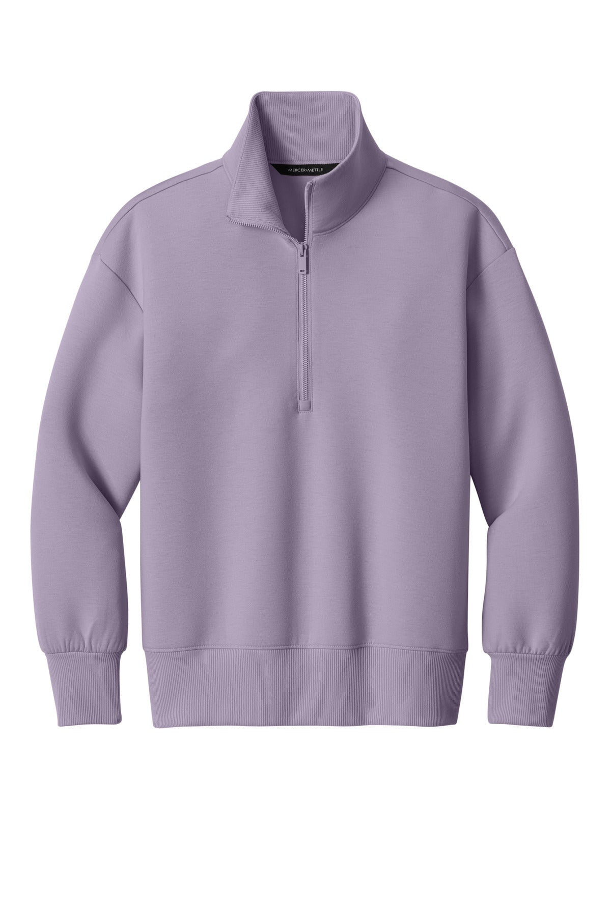 Mercer+Mettle Women's Soft Spacer 1/4-Zip MM3101 Purple Ash