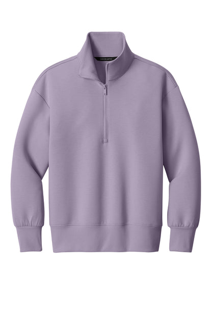 Mercer+Mettle Women's Soft Spacer 1/4-Zip MM3101 Purple Ash