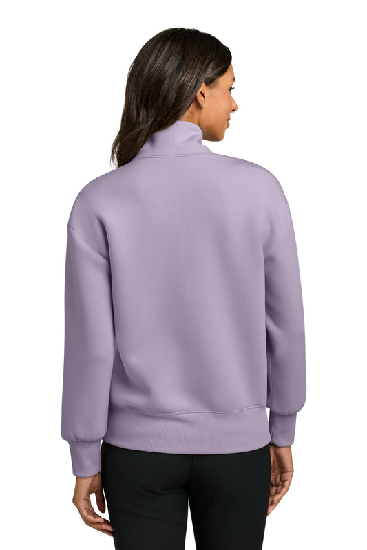 Mercer+Mettle Women's Soft Spacer 1/4-Zip MM3101 Purple Ash