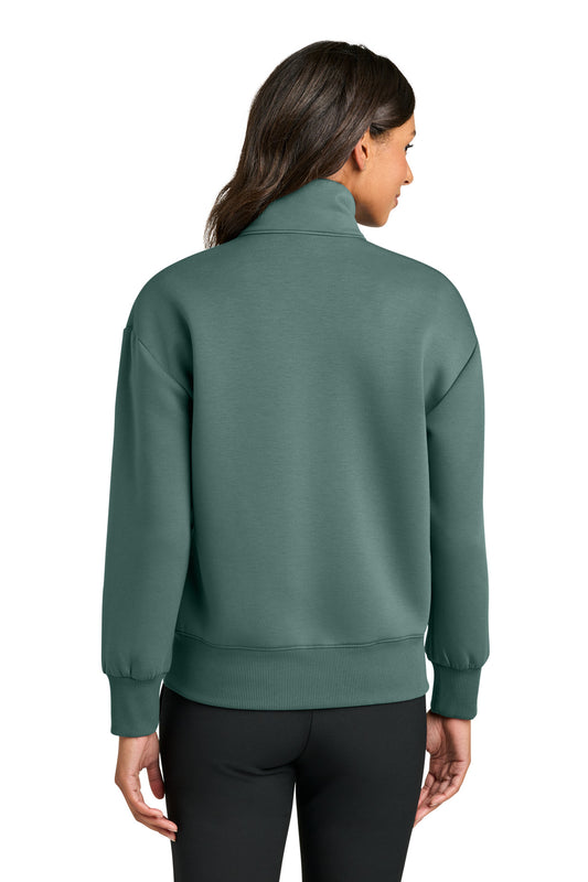 Mercer+Mettle Women's Soft Spacer 1/4-Zip MM3101 Silver Pine