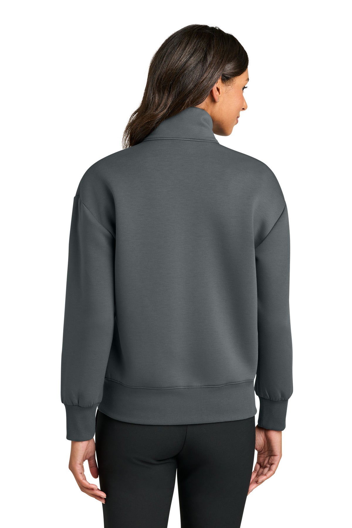 Mercer+Mettle Women's Soft Spacer 1/4-Zip MM3101 Storm Grey