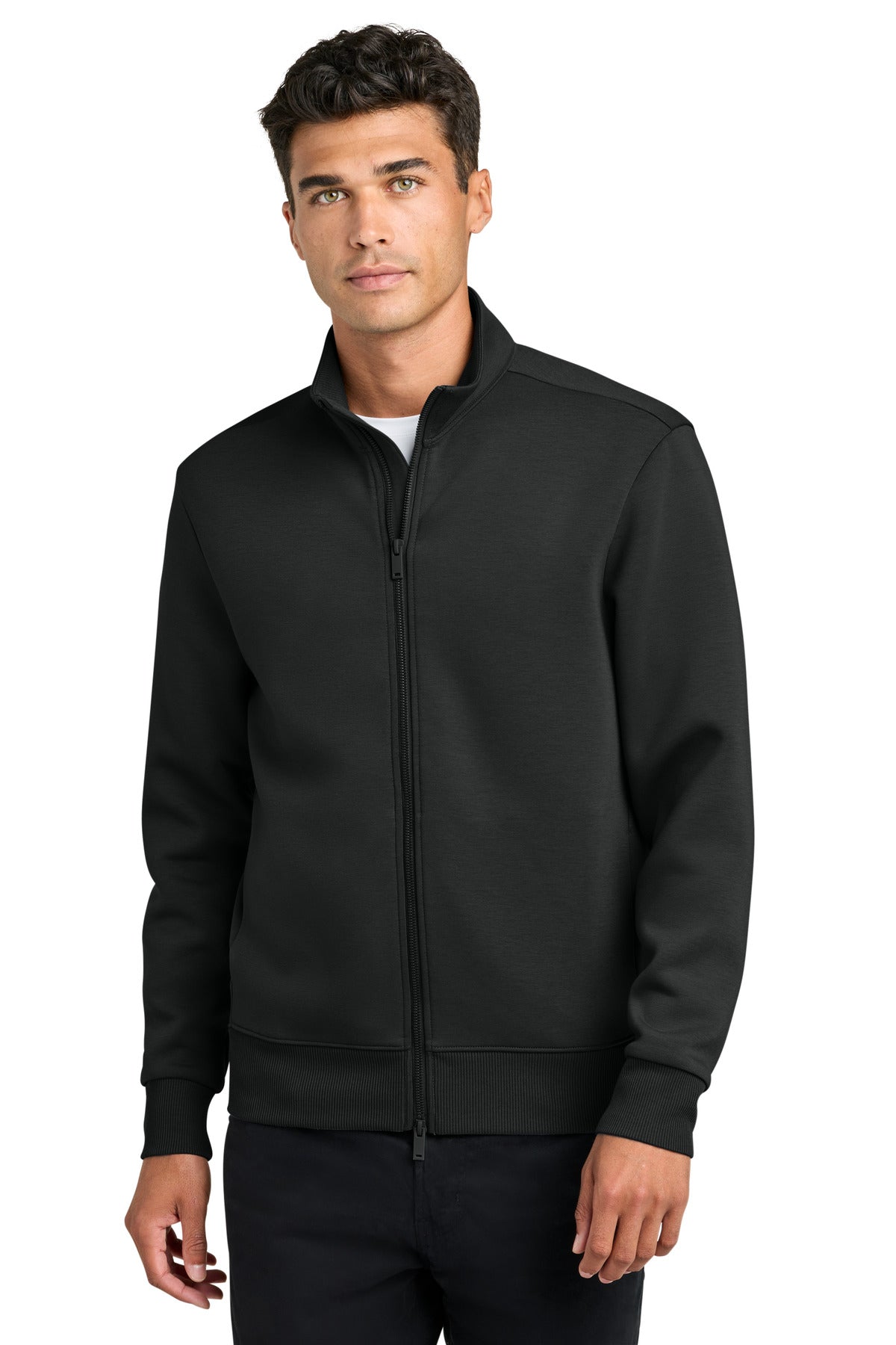 Mercer+Mettle Soft Spacer Full-Zip MM3102 Deep Black