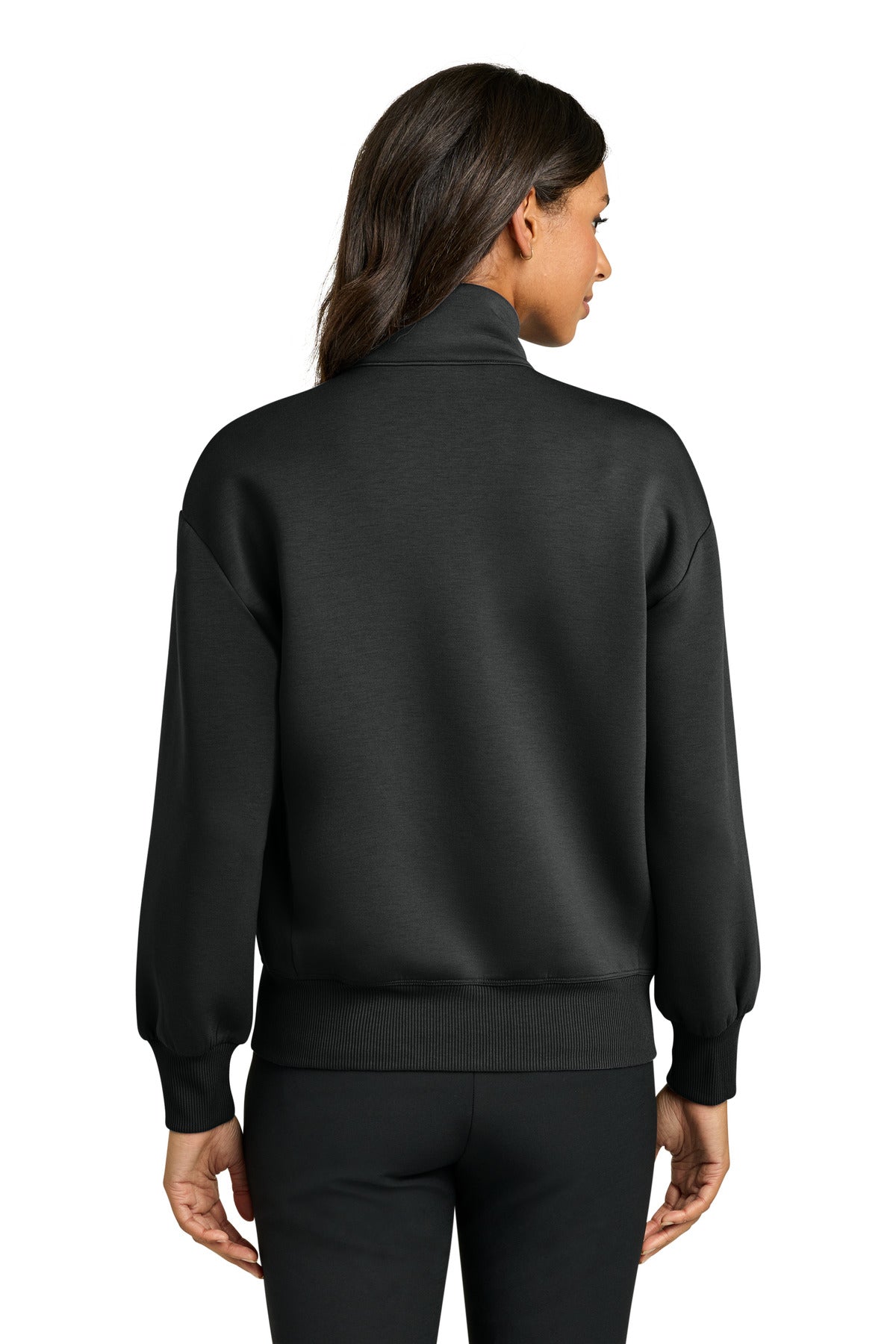 Mercer+Mettle Women's Soft Spacer Full-Zip MM3103 Deep Black