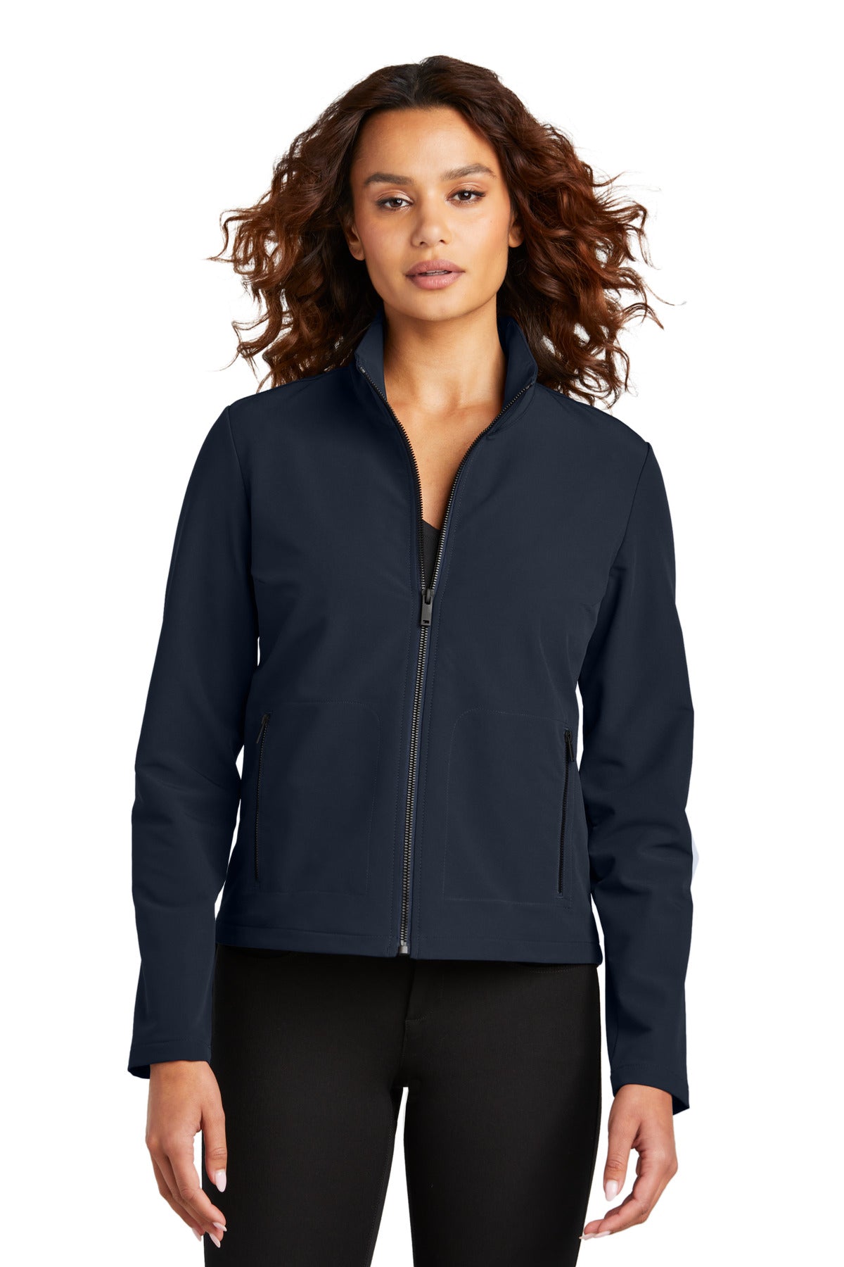 Mercer+Mettle Women's Stretch Soft Shell Jacket MM7103 Night Navy
