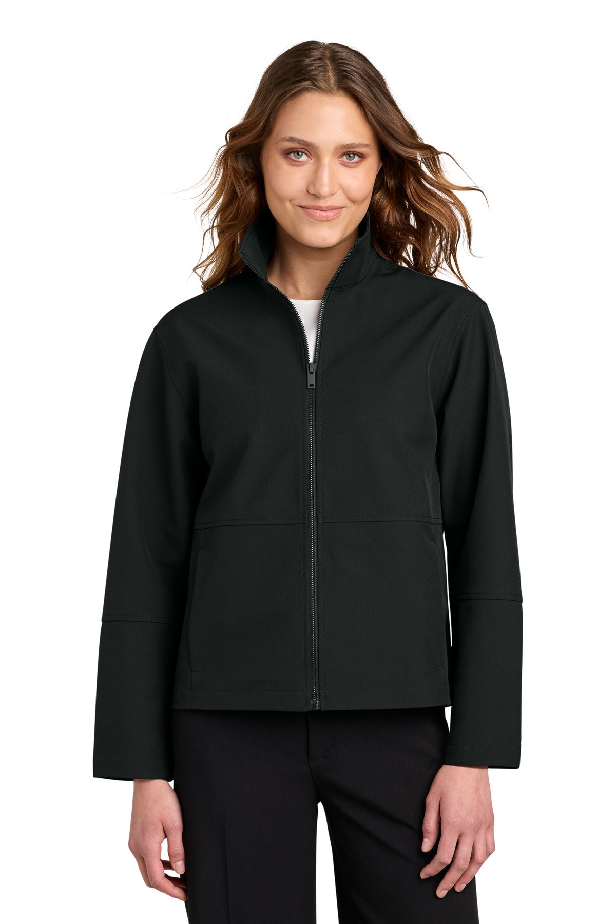Mercer+Mettle Women's Comfort Soft Shell Jacket MM7105 Deep Black