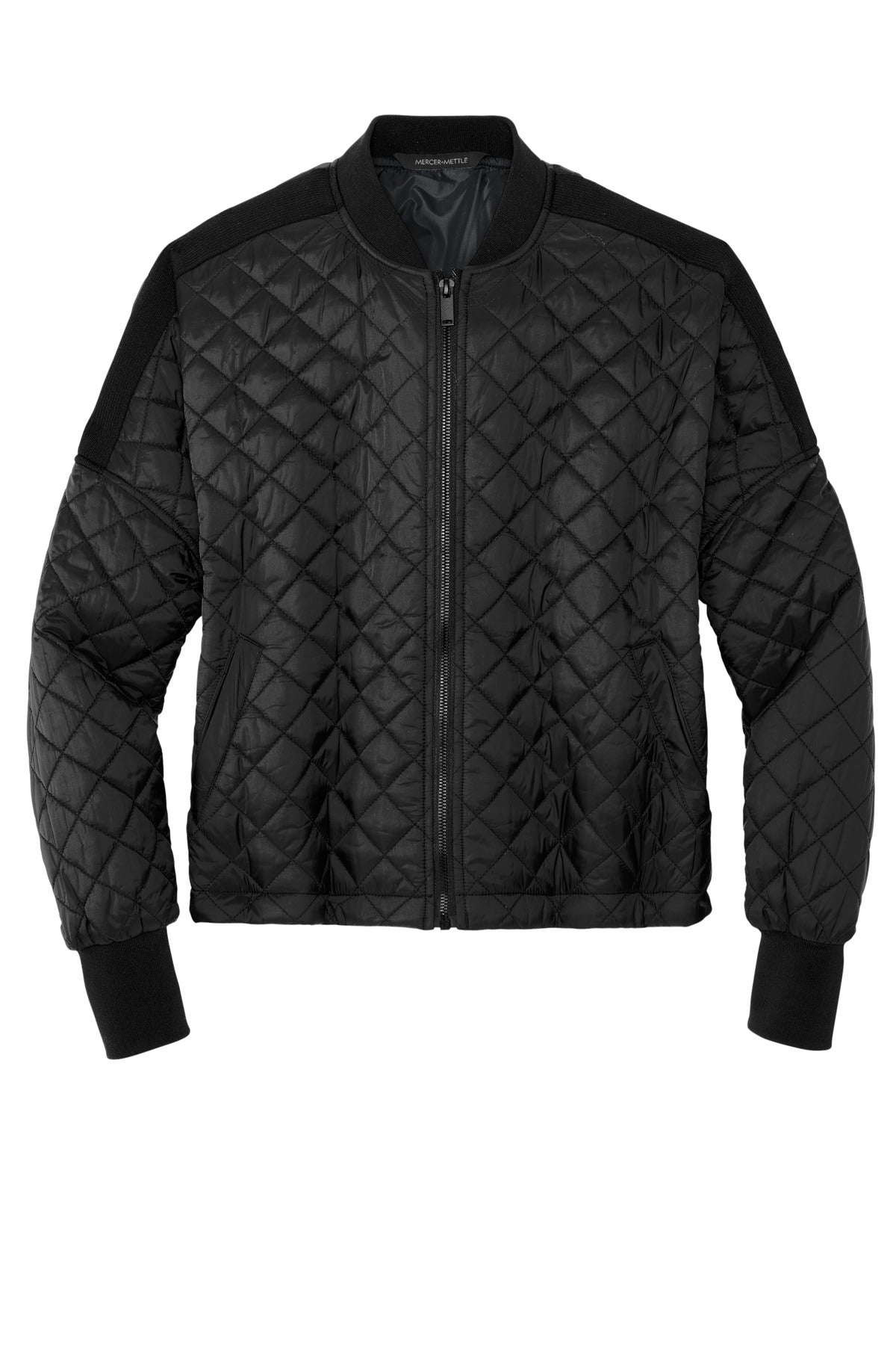 Mercer+Mettle Women's Boxy Quilted Jacket MM7201 Deep Black