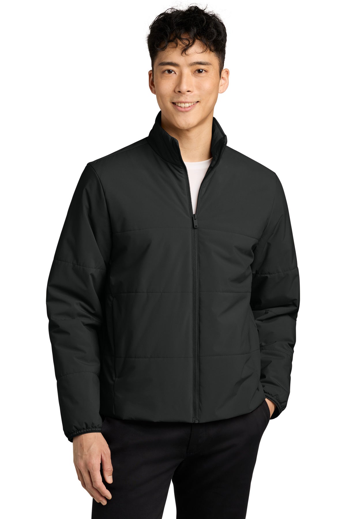 Mercer+Mettle Brookline Quilted Jacket MM7220 Deep Black