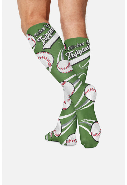 Legwear MPRINTSUPPOR Men's 10-15Mmhg Compression Socks Pitchers Be Trippin