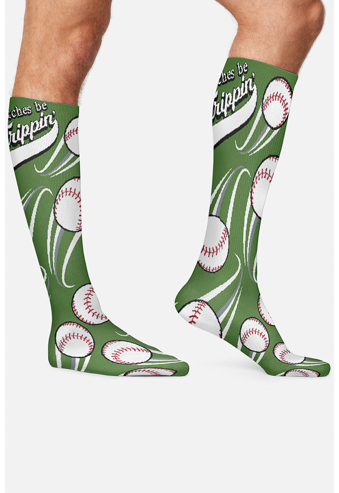 Legwear MPRINTSUPPOR Men's 10-15Mmhg Compression Socks Pitchers Be Trippin